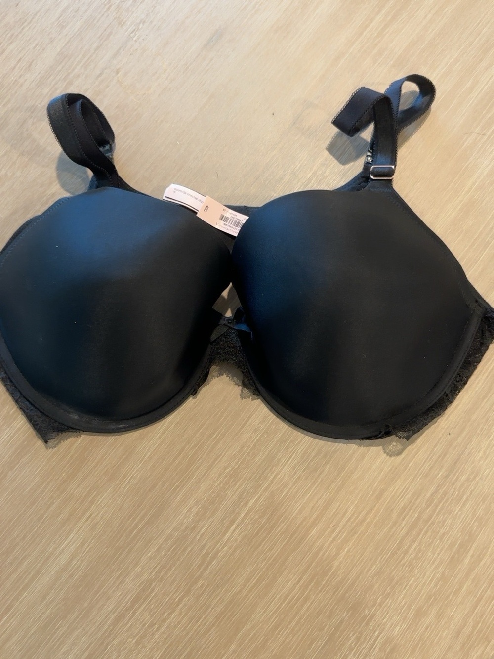 Victoria’s Secret Dream Angels Perfect Coverage Bra Black Lace 40C NWT